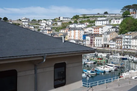 Vistas desde nuestro hotel en luarca